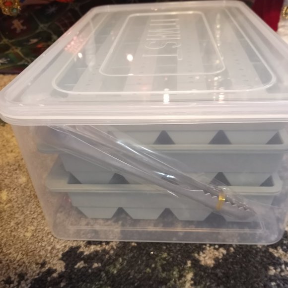 Ice Cube Trays, Hexagon Ice Trays with Lid, 32x3 PCS Ice Trays for Freezer - Picture 12 of 14